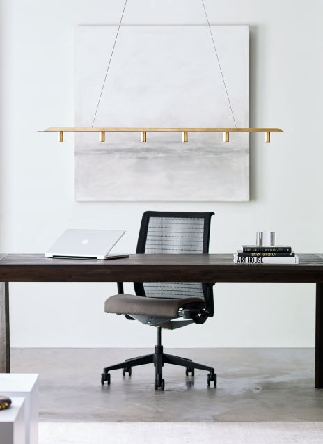 Visual Comfort Ponte 50 Linear Chandelier Modern Led Lighting 