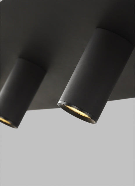 Visual Comfort Ponte 50 Linear Chandelier Modern Led Lighting Natural Brass