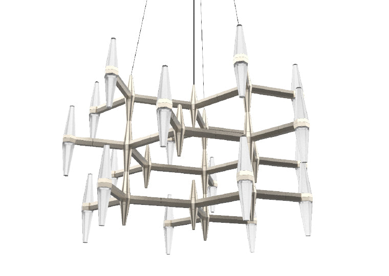 BlackJack Lighting Prism Multi Tier Chandelier