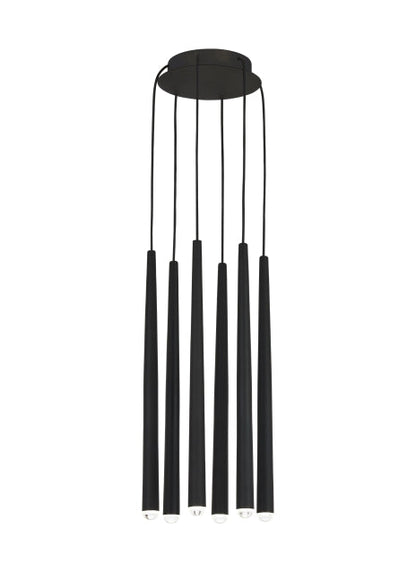 Visual Comfort Pylon 6 Light Chandelier 