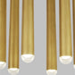 Visual Comfort Pylon 6 Light Chandelier Natural Brass