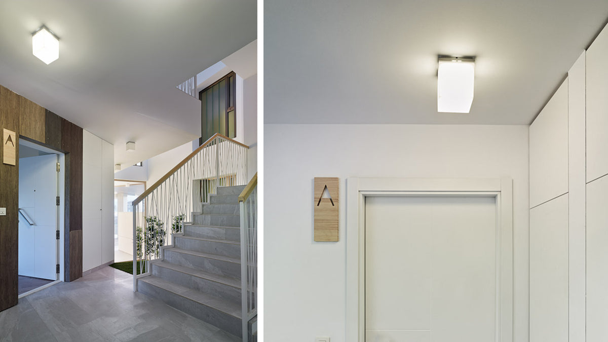 Q.Bo ceiling and wall lamp by Carlos Serra