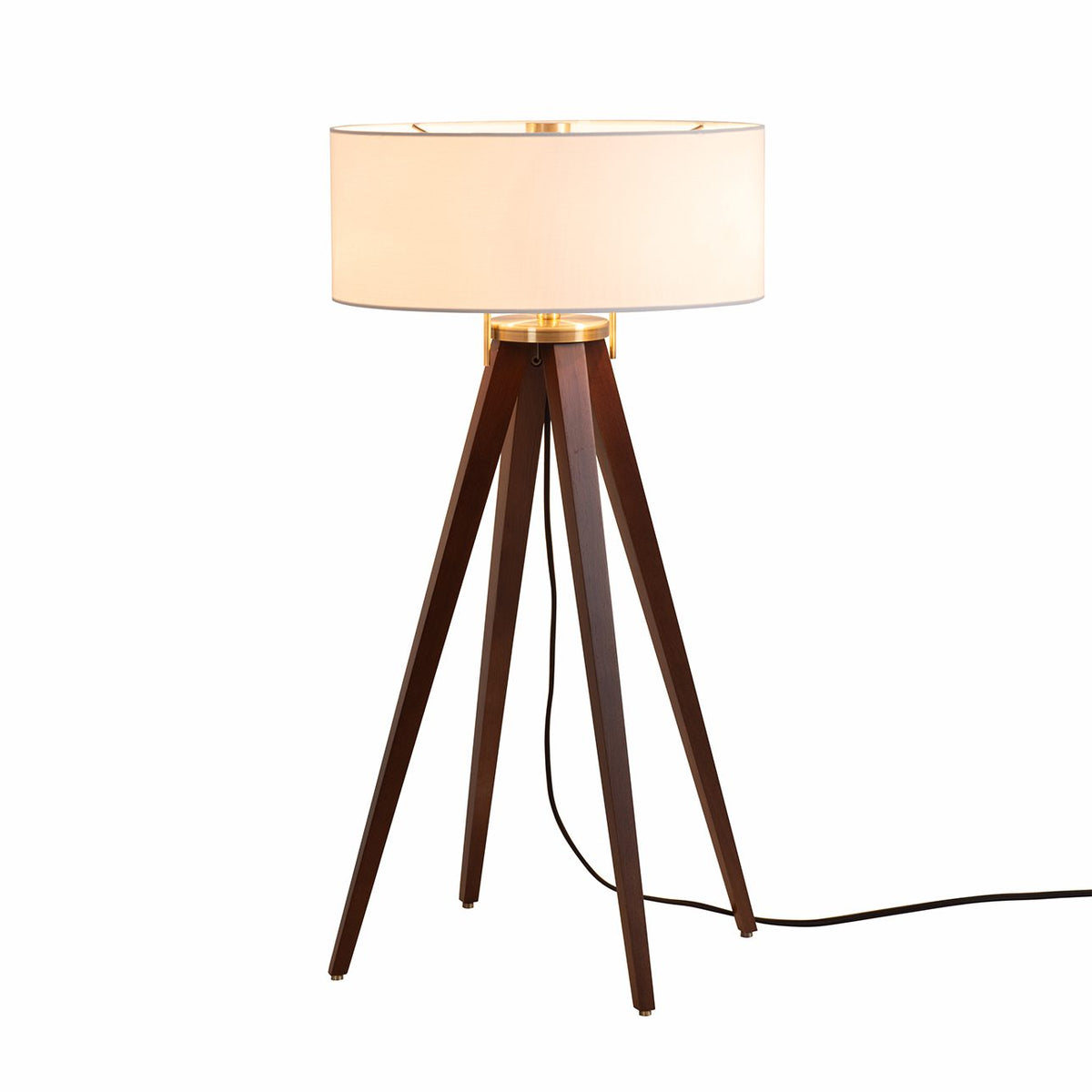 Quattro Table Lamp by Nova of California, Dark Walnut – view 2