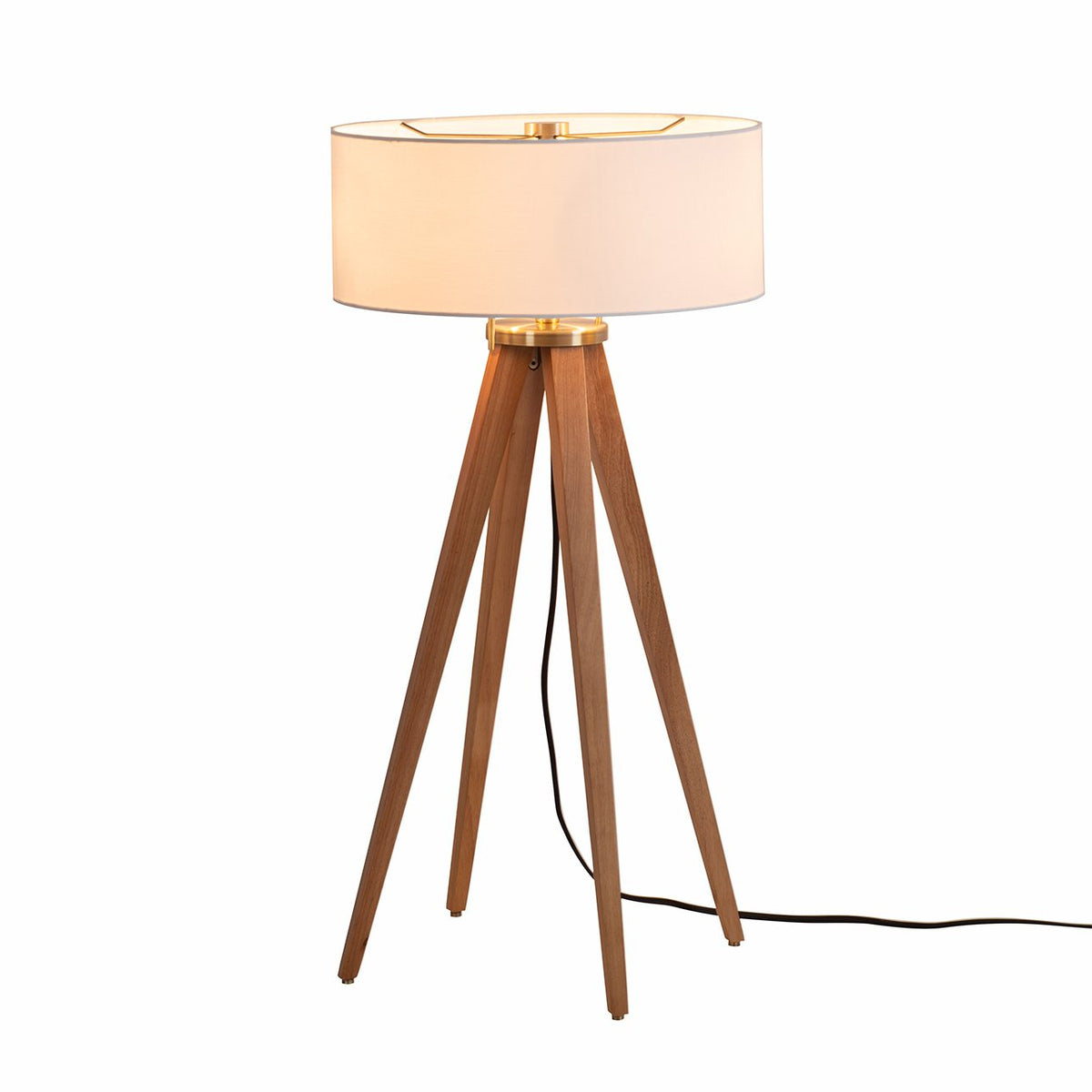 Quattro Table Lamp by Nova of California, Natural Ash – view 1