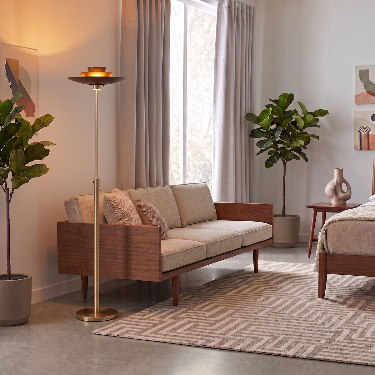 Rancho Mirage Torchiere Lamp by Nova of California – view 2