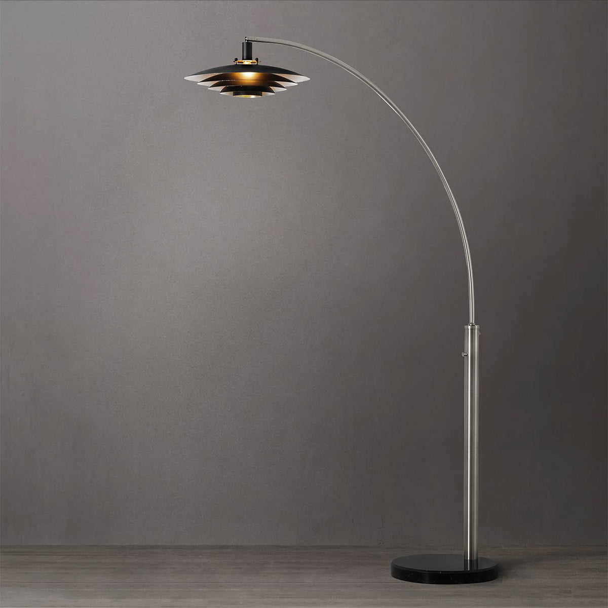 Rancho Mirage 1-Light Arc Floor Lamp, 86" by Nova of California – view 4