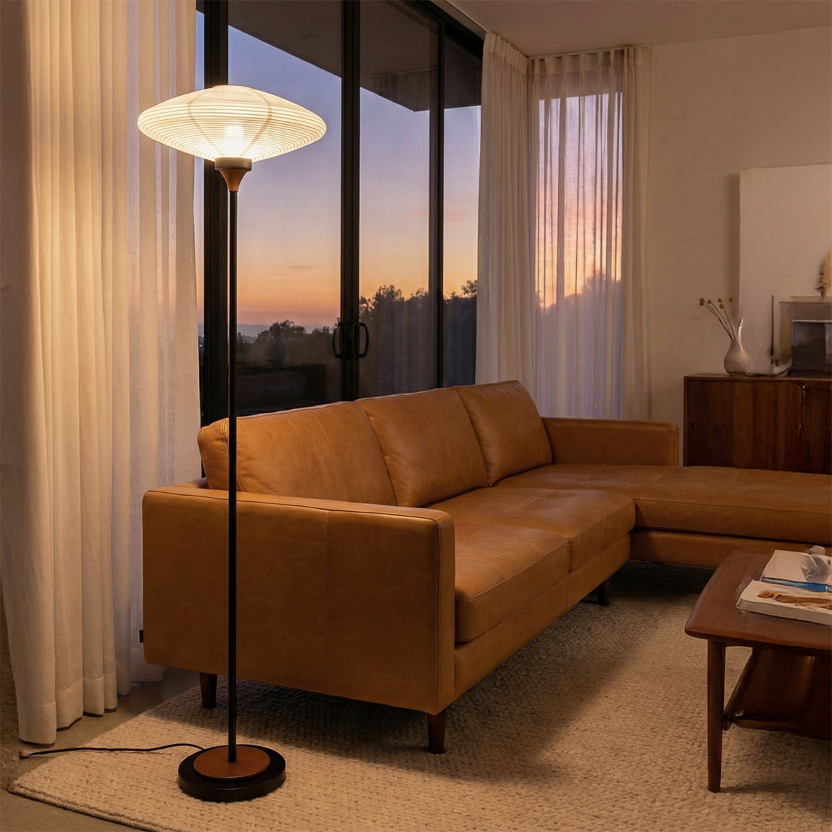 Roswell Torchiere Floor Lamp by Nova of California – view 1