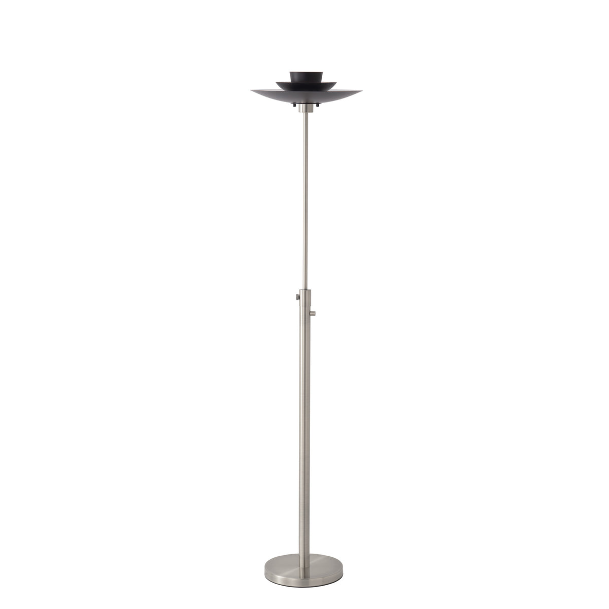 Rancho Mirage Torchiere Lamp by Nova of California, Satin Nickel – view 6