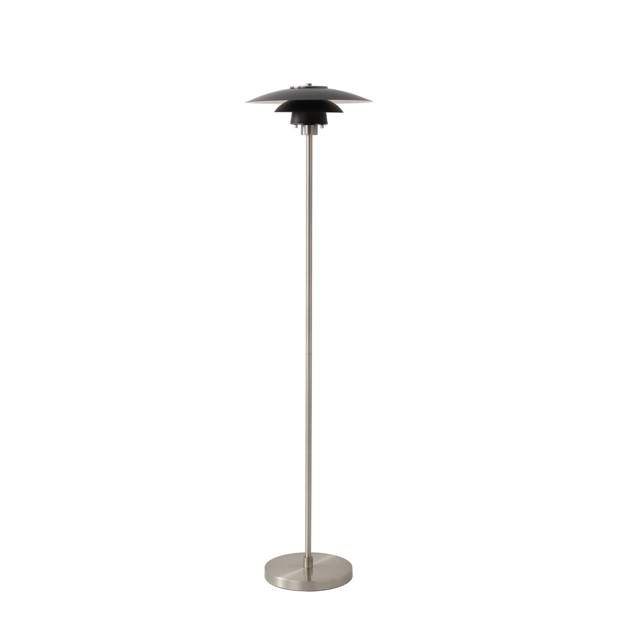 Rancho Mirage Slimline Floor Lamp by Nova of California, Matte Black/Silver – view 2