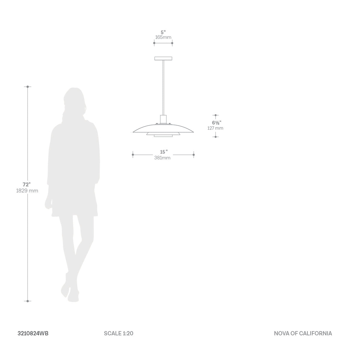 Rancho Mirage Large Pendant Light by Nova of California – view 8