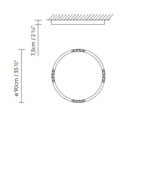 B.lux R2 C90 dimension drawing