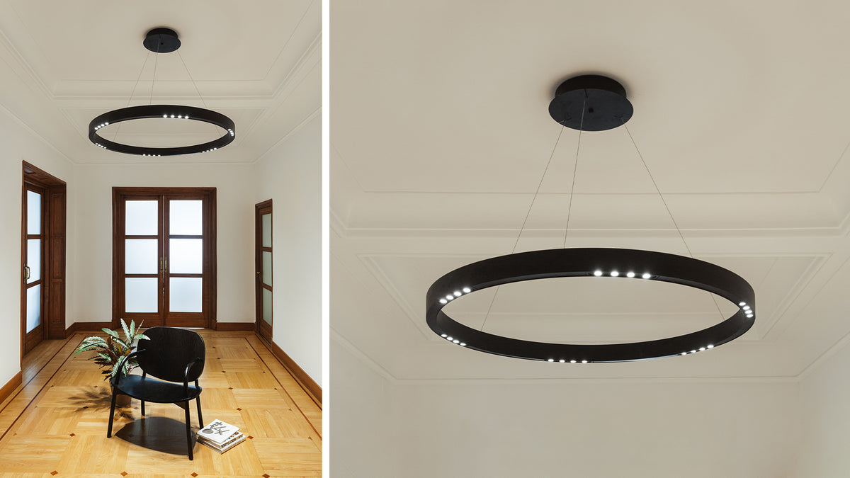 R2 S ring pendant lamp by David Abad
