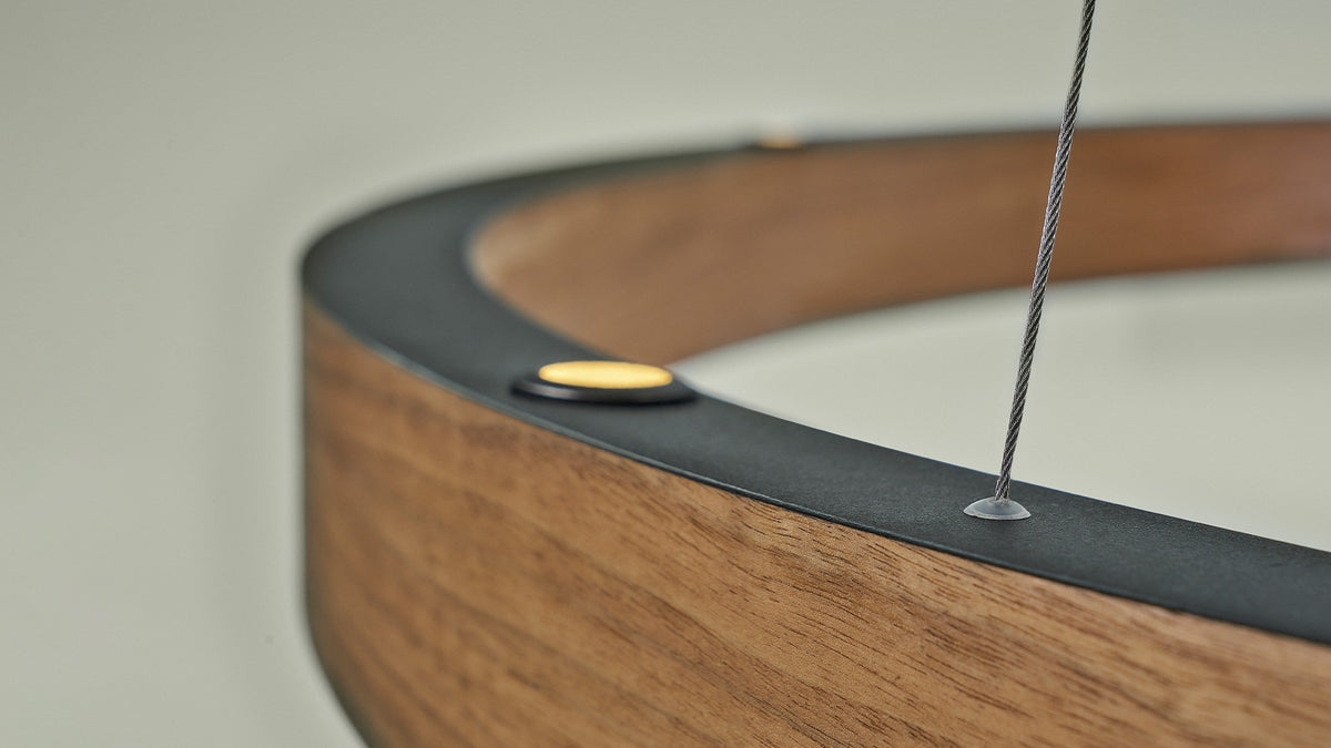 R2 S ring pendant lamp by David Abad