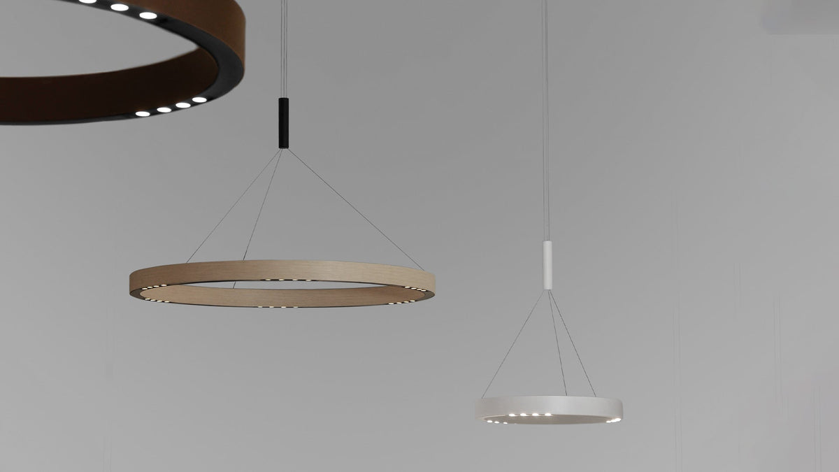 R2 S ring pendant lamp by David Abad