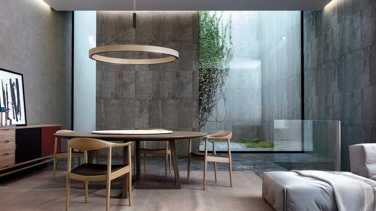 R2 S ring pendant lamp by David Abad