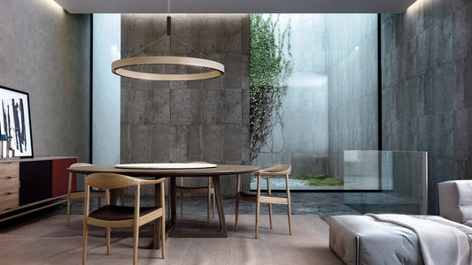 R2 S ring pendant lamp by David Abad