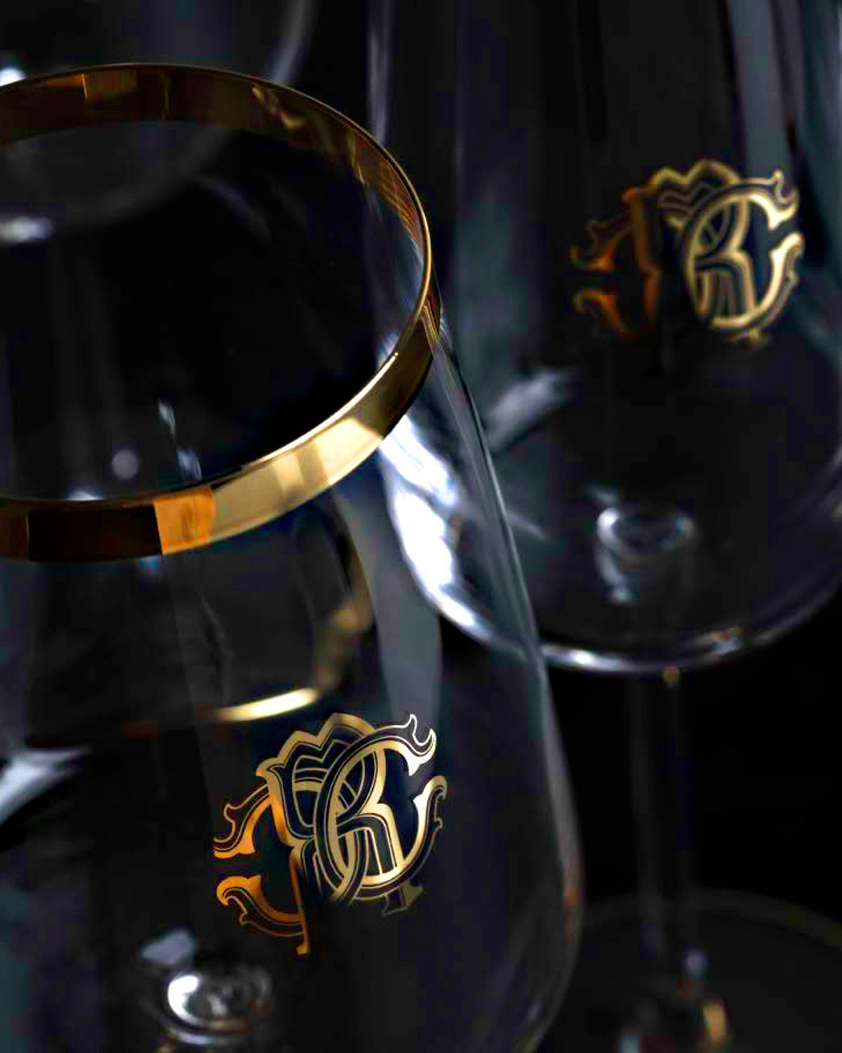 Roberto Cavalli Home New Monogram Gold champagne goblet – photo 3