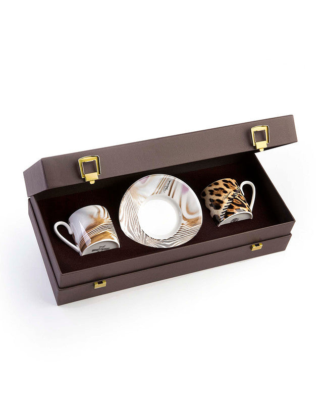 Roberto Cavalli Home Africa Zimbabwe & Djerba coffee cups & saucers
