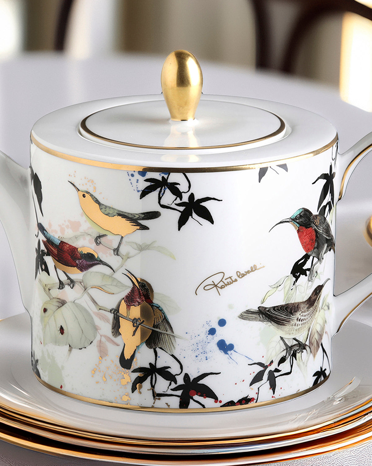 Roberto Cavalli Home Garden's Birds tea or coffee pot – photo 2