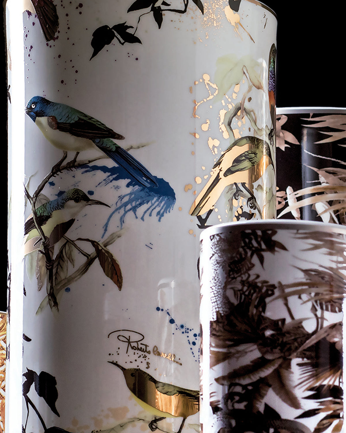 Roberto Cavalli Home Garden's Birds medium vase – photo 3