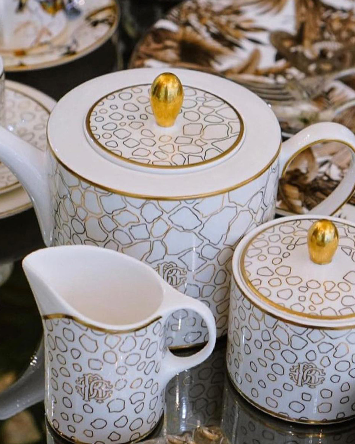 Roberto Cavalli Home Giraffe tea cups & saucers – photo 3