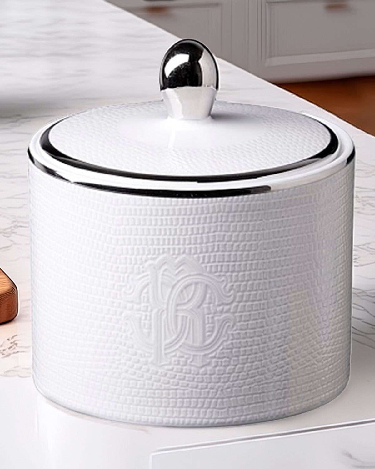 Roberto Cavalli Home Lizard Platinum sugar pot – photo 3