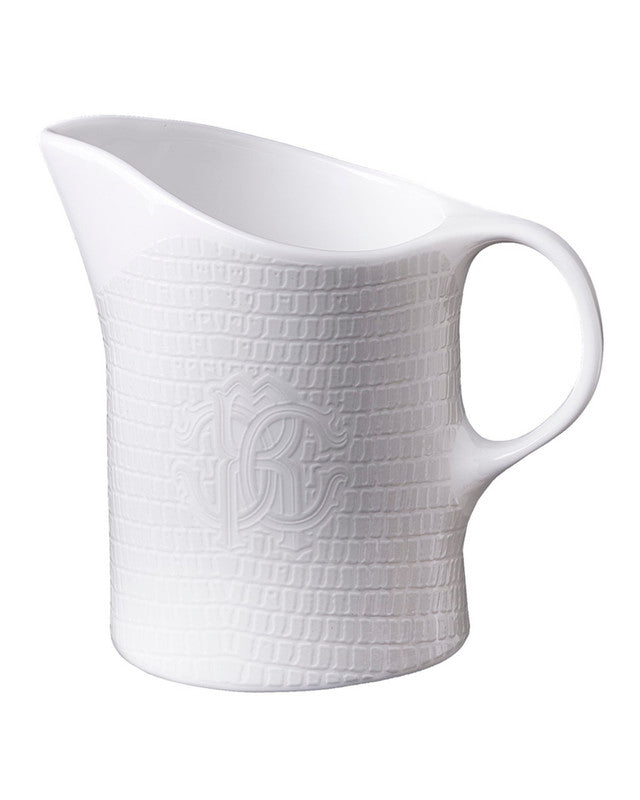 Roberto Cavalli Home Lizard Platinum creamer