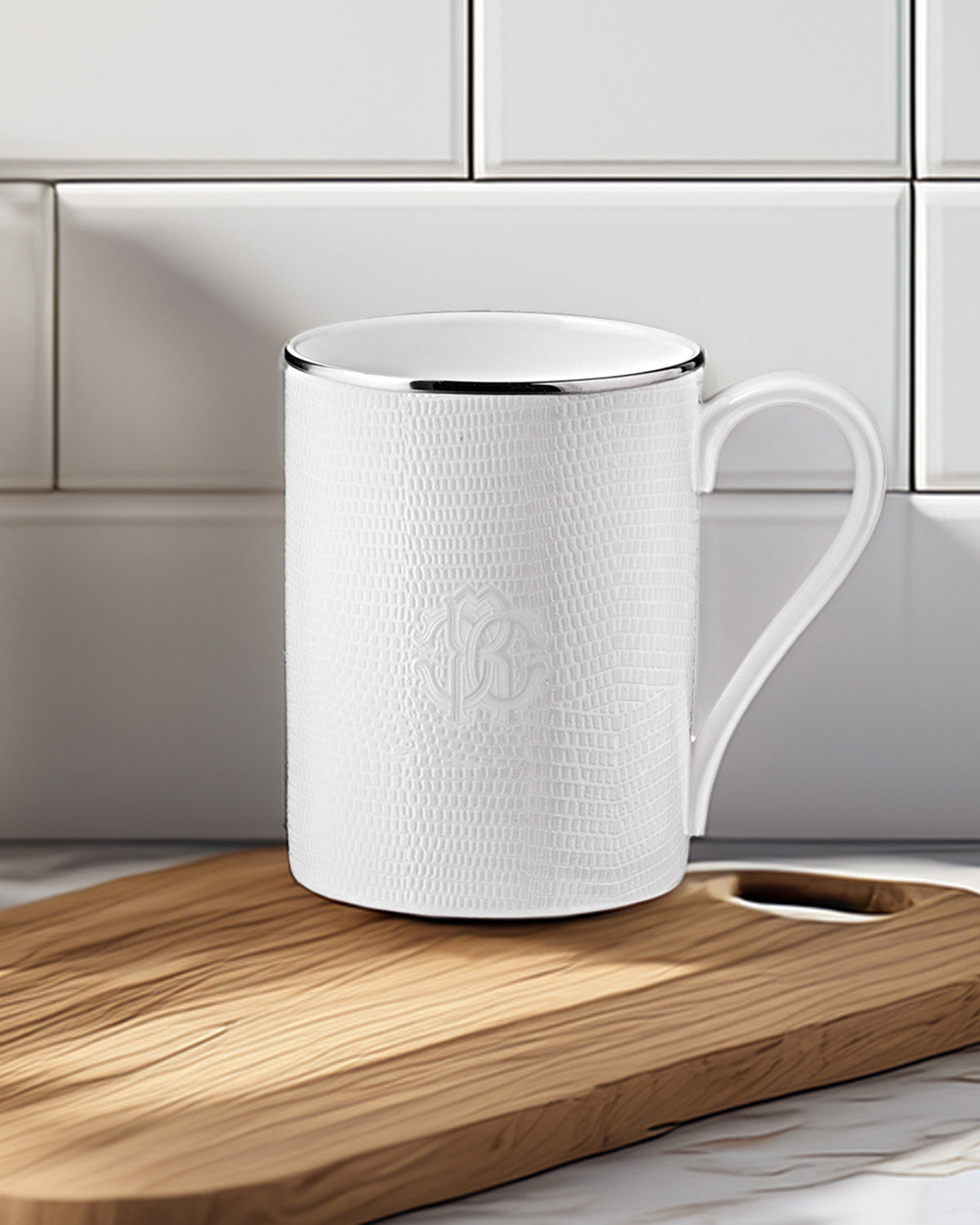Roberto Cavalli Home Lizard Platinum mug – photo 3