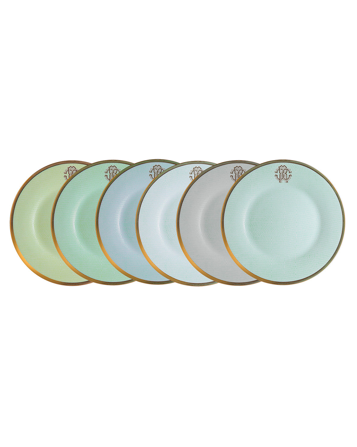 Roberto Cavalli Home Lizzard Sunrise dessert plates