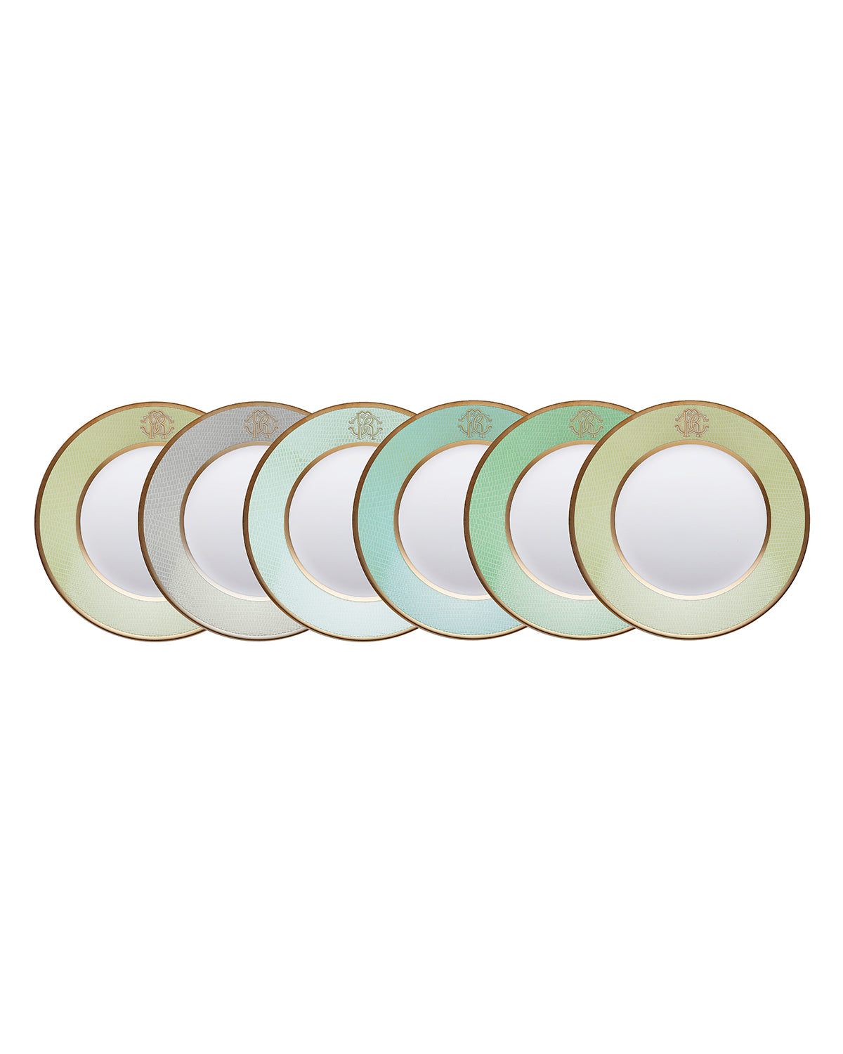 Roberto Cavalli Home Lizzard Sunrise soup plates