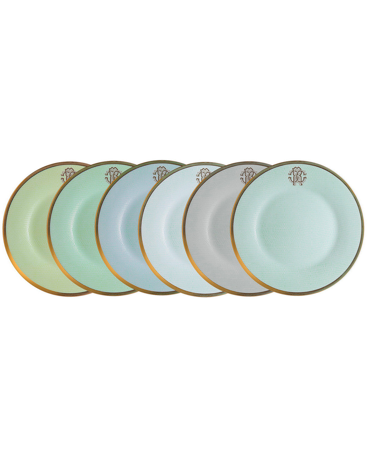 Roberto Cavalli Home Lizzard Sunrise bread & butter plates