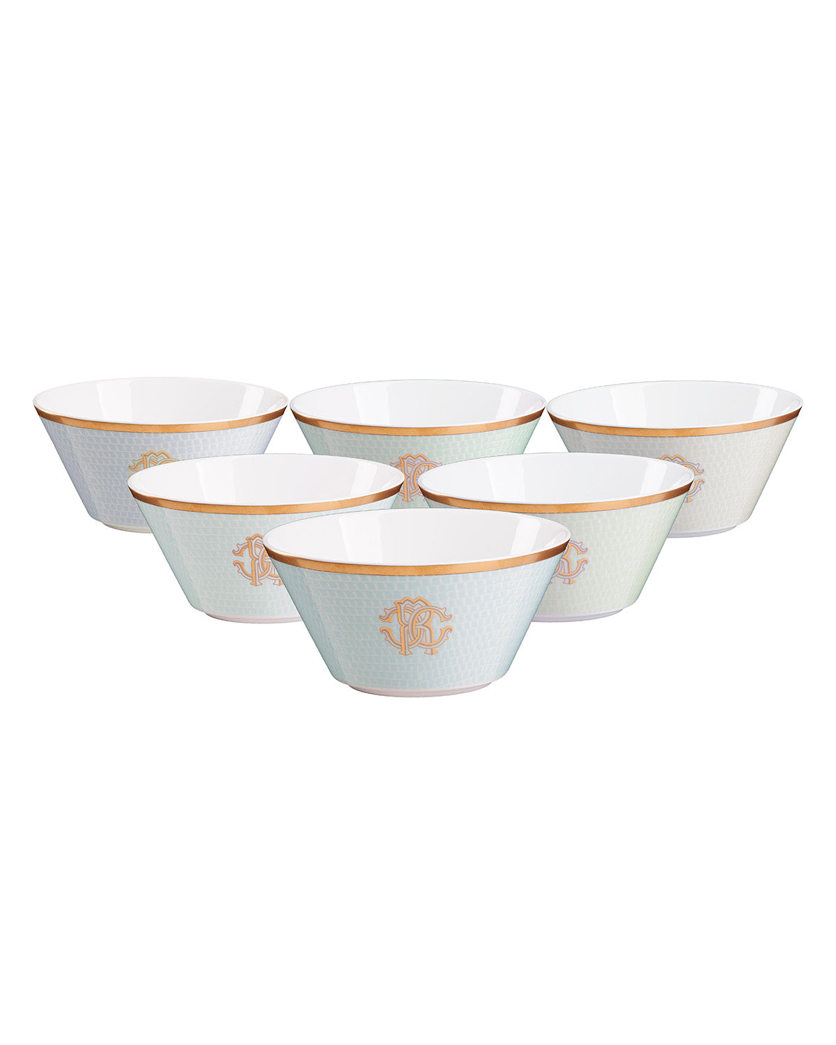 Roberto Cavalli Home Lizzard Sunrise fruit bowls
