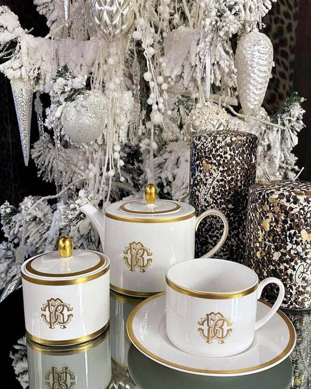 Roberto Cavalli Home Silk Gold sugar pot – photo 2