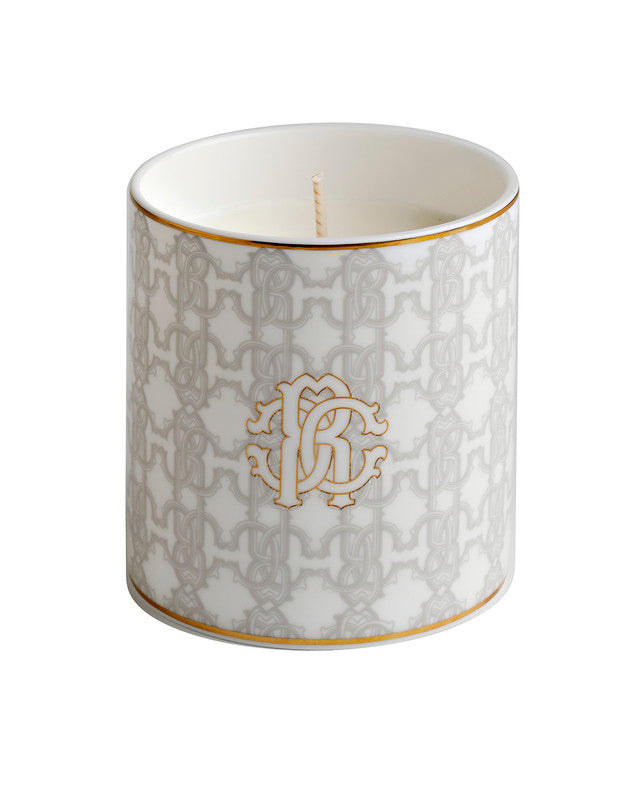 Roberto Cavalli Home Monogram White scented candle
