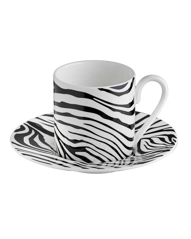 Roberto Cavalli Home Zebrage coffee cups & saucers