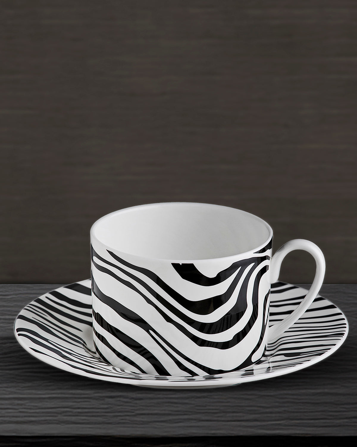 Roberto Cavalli Home Zebrage tea cups & saucers – photo 2