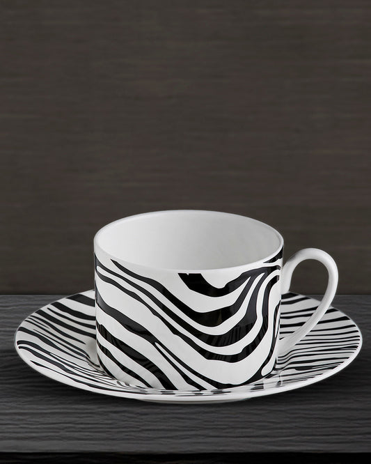 Roberto Cavalli Home Zebrage tea cups & saucers – photo 2