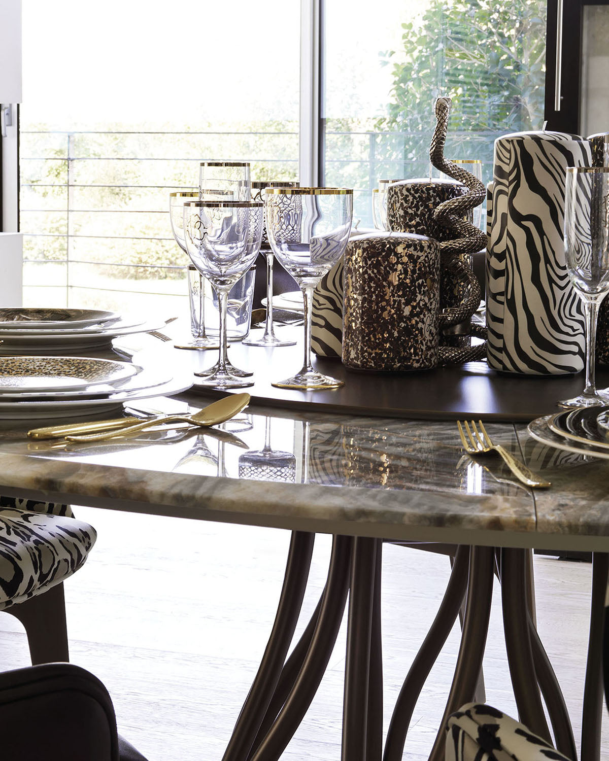 Roberto Cavalli Home Zebrage high vase – photo 2