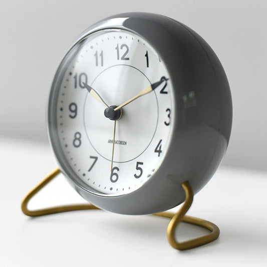 Arne Jacobsen Station Alarm Clock Grey