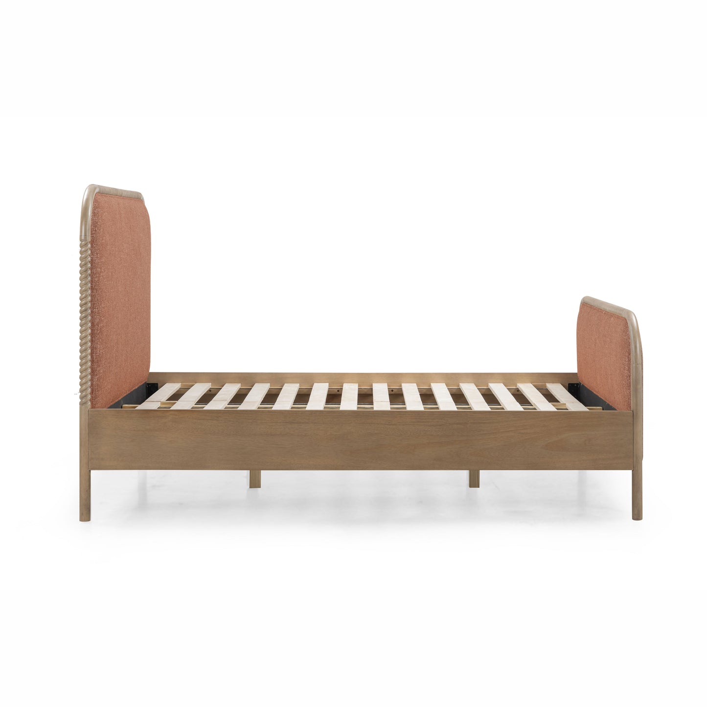 Hatia Basketweave Panel Sienna Red Queen Bed by Tov Furniture