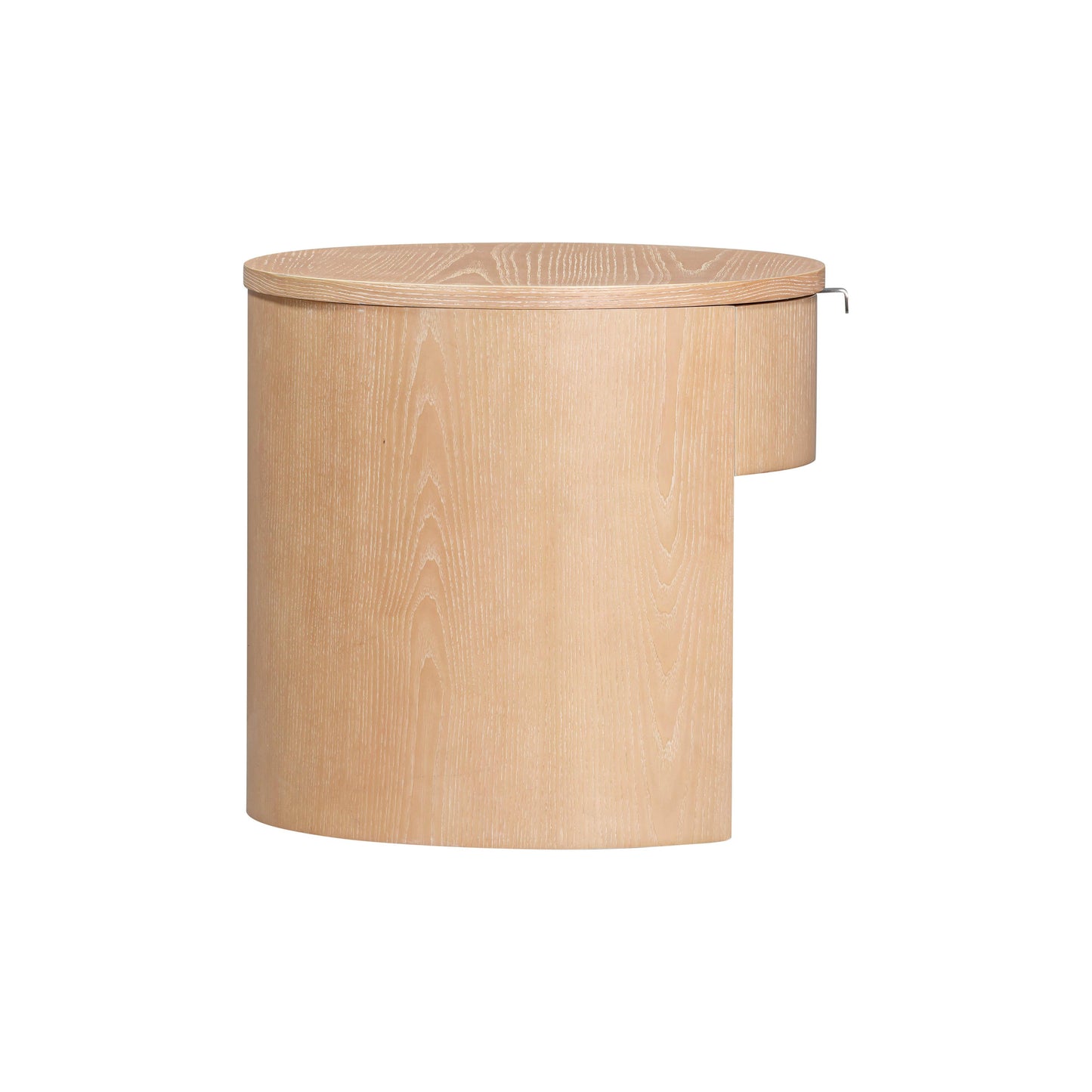 Marlow Natural Wood Round Nightstand by TOV