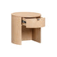 Marlow Natural Wood Round Nightstand by TOV