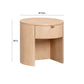 Marlow Natural Wood Round Nightstand by TOV