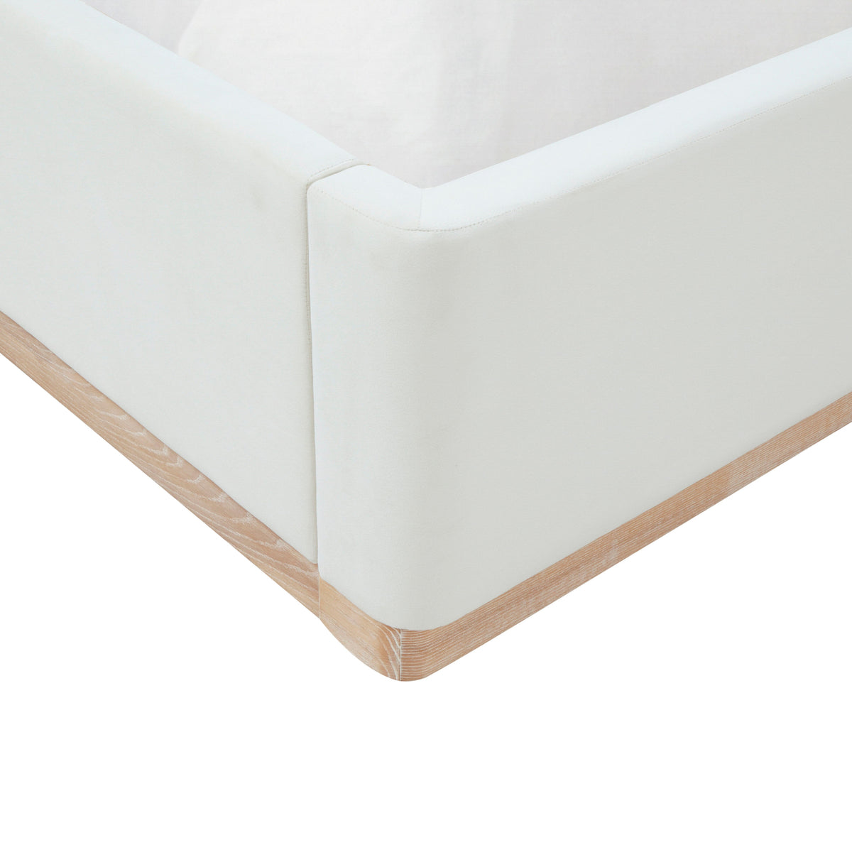 Marlow Cream Performance Velvet Queen Bed by TOV Furniture – photo 8 of 11