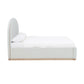 Marlow Cream Velvet King Bed by TOV