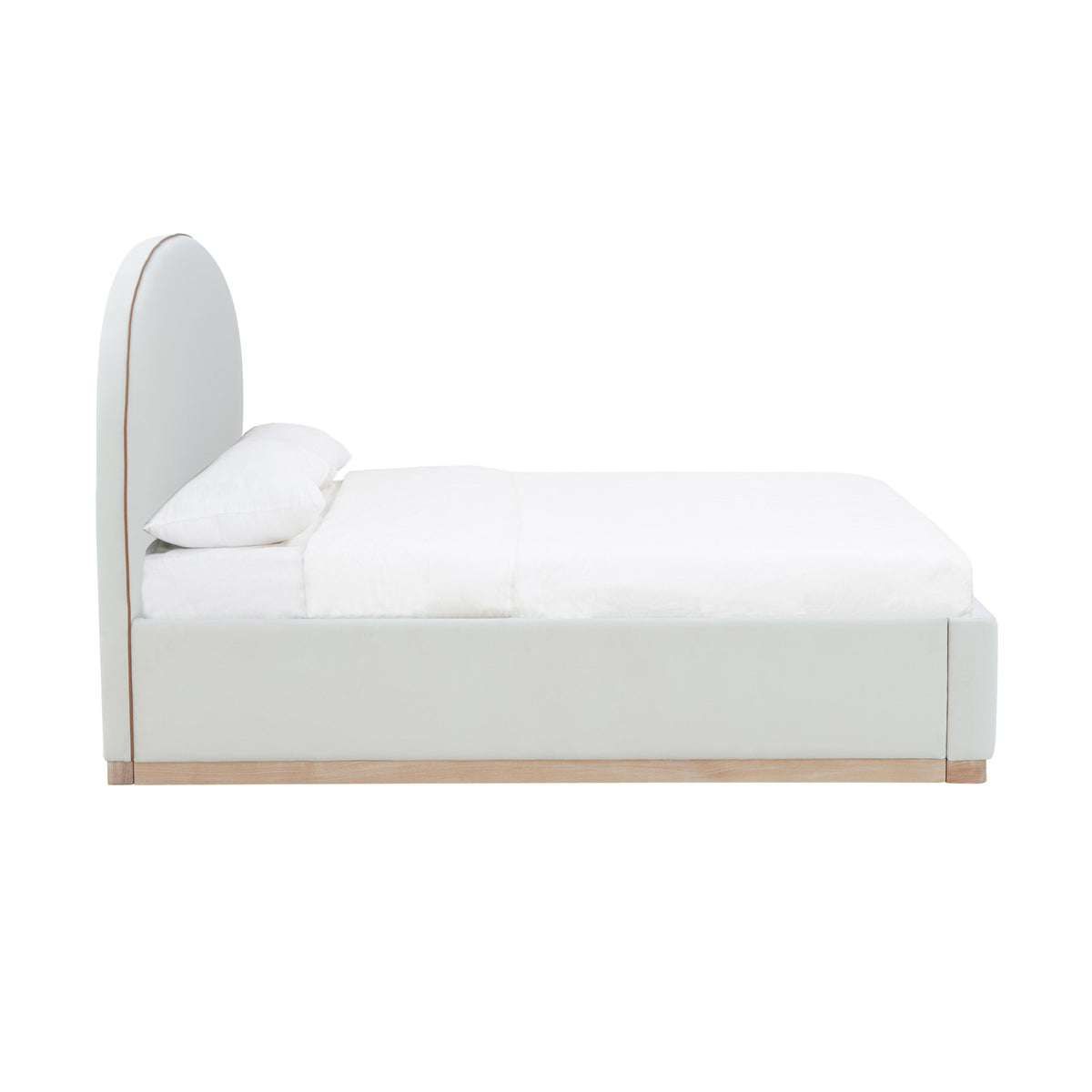 Marlow Cream Performance Velvet King Bed by TOV Furniture – photo 4 of 11