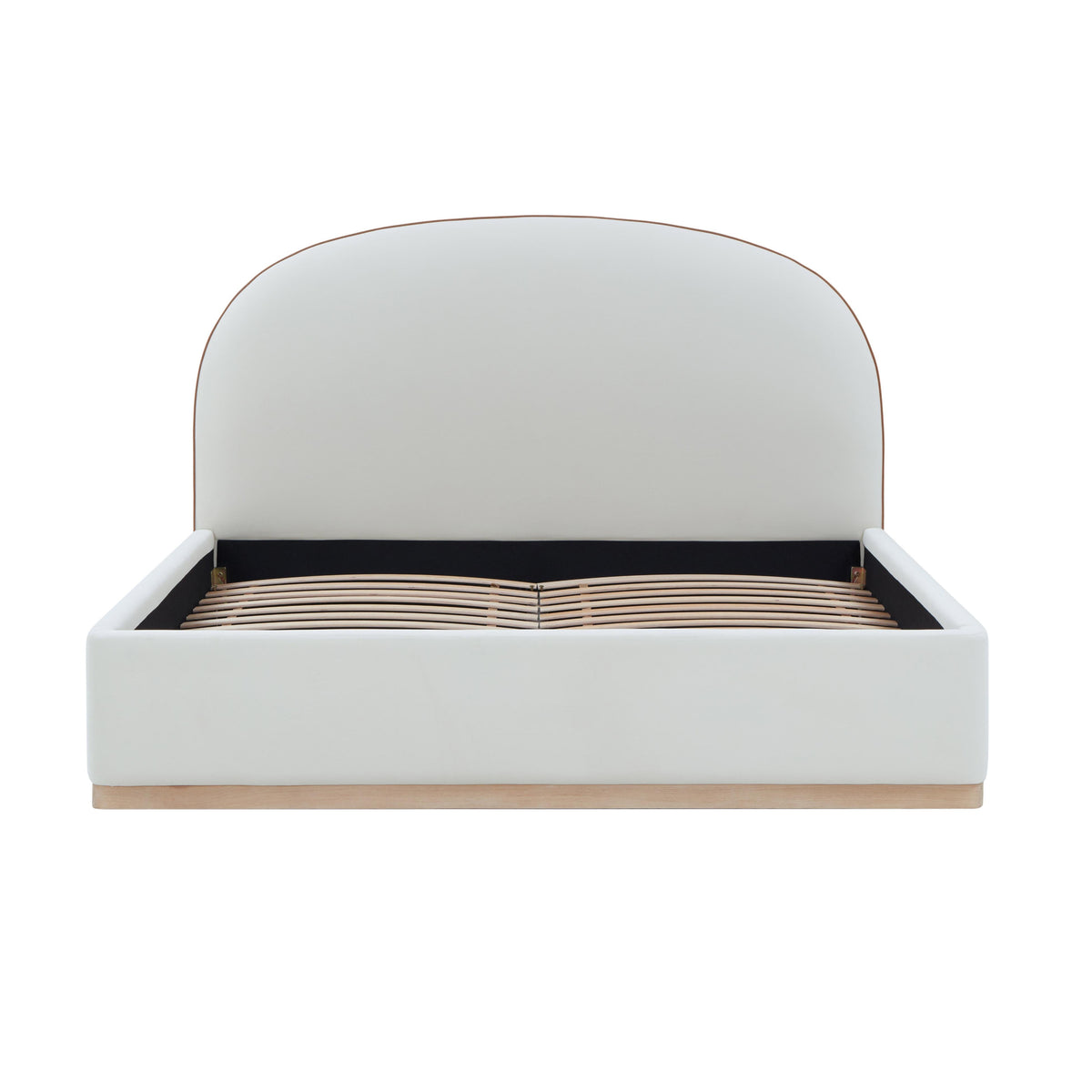 Marlow Cream Performance Velvet King Bed by TOV Furniture – photo 5 of 11