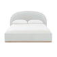 Marlow Cream Velvet King Bed by TOV