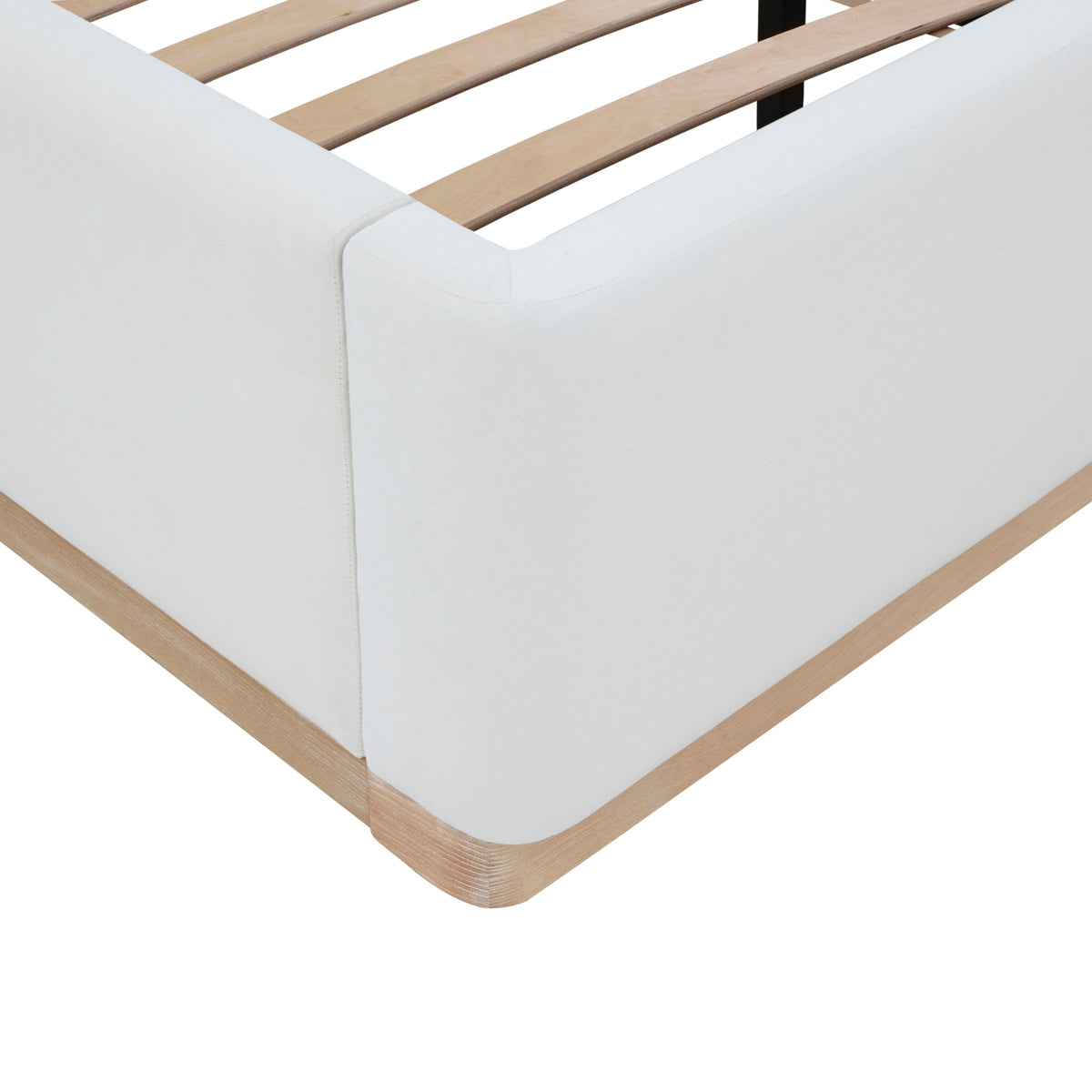 Marlow Cream Performance Velvet King Bed by TOV Furniture – photo 7 of 11