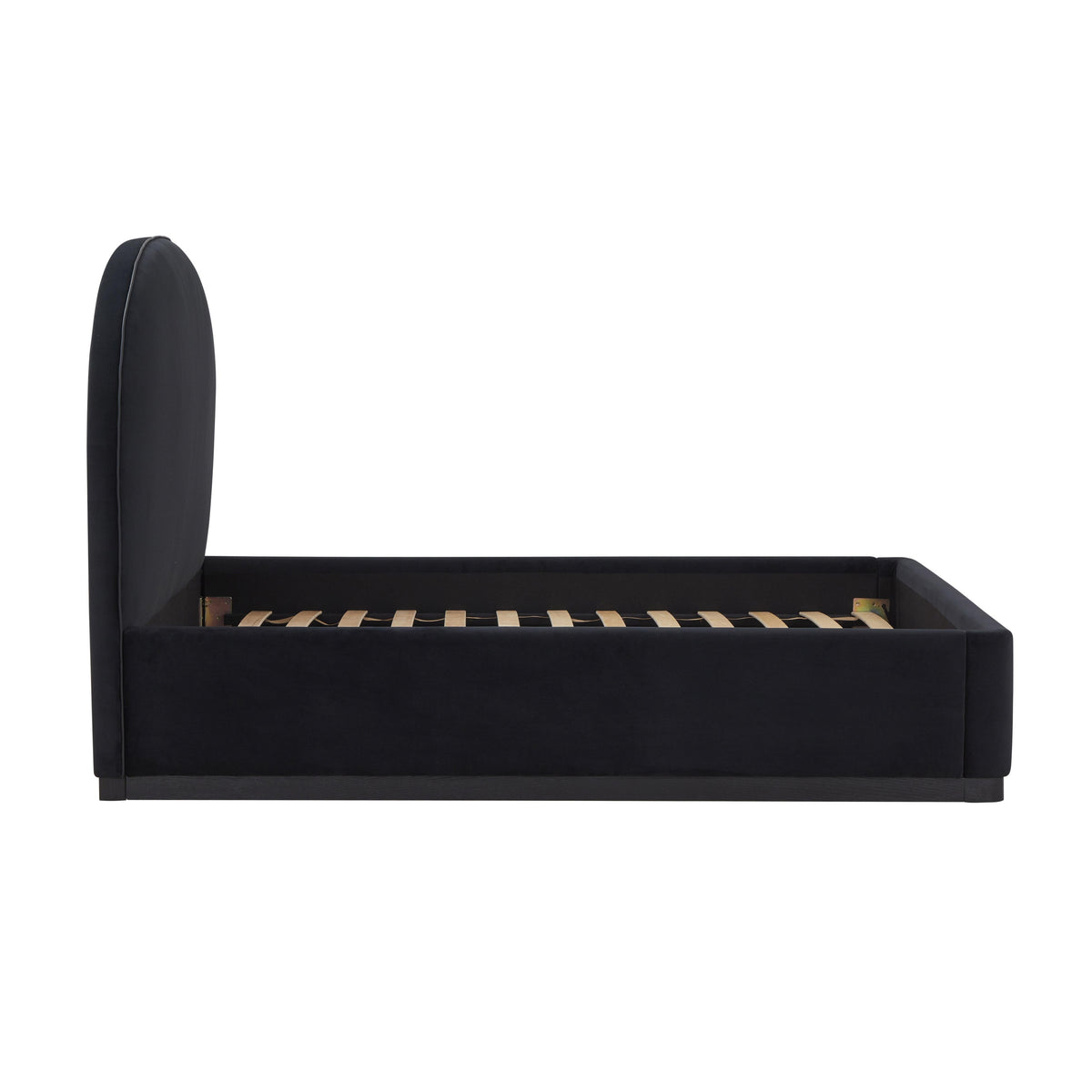 Marlow Black Performance Velvet Queen Bed by TOV Furniture – photo 3 of 12